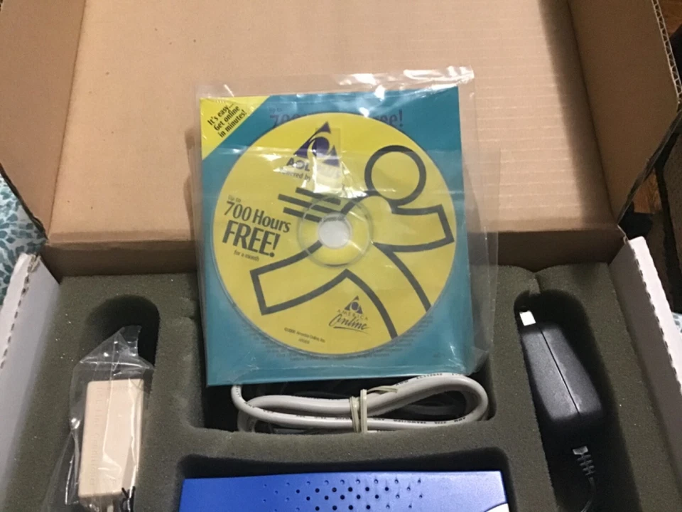 AOL Plus ACTIONTEC High Speed DSL USB Modem +700 Hours Free AOL+Installation CD  - Image 2 of 3