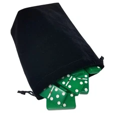 Domino Double Six 6 Green Tiles Jumbo Tournament Professional Size with Spinn...