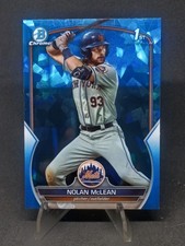 2023 Bowman Draft Sapphire - Nolan McLean - 1st Chrome Sapphire #BDC-96 Mets