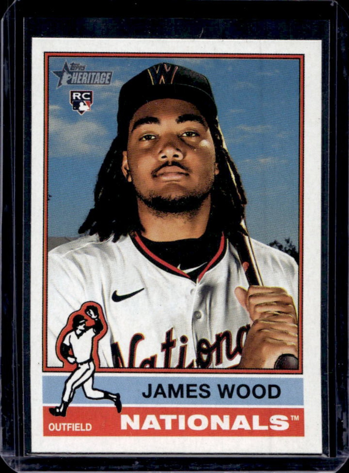 2025 Topps Heritage James Wood RC Rookie #231 Nationals