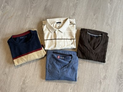 Paket: 4x Premium Herren Oberteile (Nautica & Chaps)   Gr. XXL