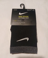 Nike SPARK Black Lightweight Crew Running Socks DA3584-010 Women's Size 5.5-7