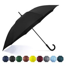 SoulRain 50 Inch Large Stick Umbrella Windproof Automatic 50 inches, Black