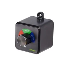  Variable Fan Speed Controller, Plug-in Electric 3 Speed Regulator Adjuster 