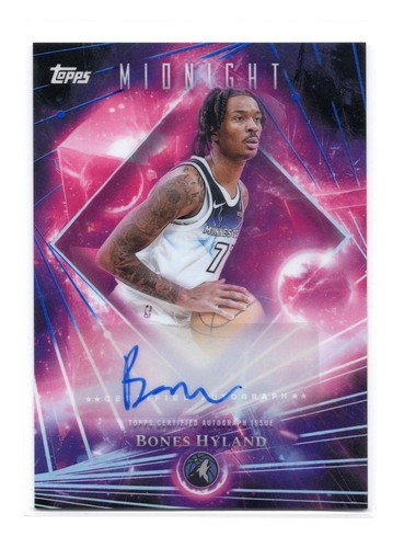 2025-26 Topps Midnight Dark Matter Bones Hyland Auto #DMA-BH MIN Timberwolves