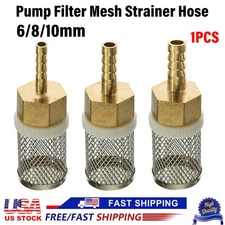 Strainer Check Valve Hose Barb Pump Fuel Filter Mesh 6mm~10mm 1/4" 5/16'' 3/8''