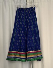 Indian Wedding Party Wear Blue And Green Elegant Skirt