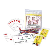 Wikki Stix Valentine Fun Paks, 50 fun paks with 8 Wikki Stix and a Valentine 