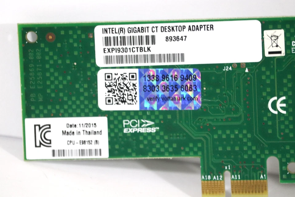 Tarjeta de red adaptadora Intel EXP19301CTBLK Gigabit CT para escritorio 893647 Foto 4 de 4