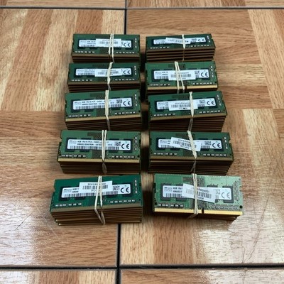Lot of 100 SK Hynix 4GB 1Rx16 DDR4 PC4-2400T HMA851S6AFR6N-UH SODIMM Memory