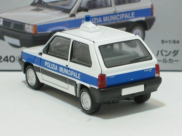 菲亚特熊猫巡逻车 Tomytec 1/64 迷你汽车 LV-N240a 全新 — 第 2/3 张图片
