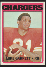 1972 Topps Football #241 - Mike Garrett - San Diego Chargers 72-016