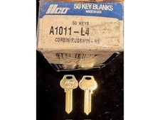 HOT! HOT! HOT! A1011-L4 – 50 Corbin/Russwin 6-Pin Key Blanks, Nickel Silver –