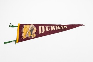 Vintage Durham North Carolina Souvenir Felt Pennant 24"