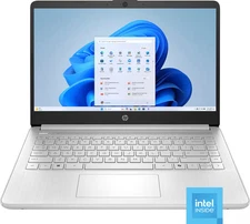 HP - 14" Laptop - Intel Processor N150 2025 - 4GB Memory - 128GB UFS - Natura...