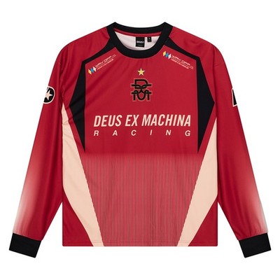 Deus Ex Machina Renegade Moto Trikot - Rot