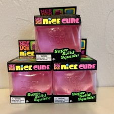 Needoh Nice Cube Fidget Toys Pink Set of 3