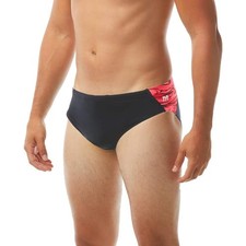 NWT TYR Men's Hydra Racer Swimsuit, Red sz 28