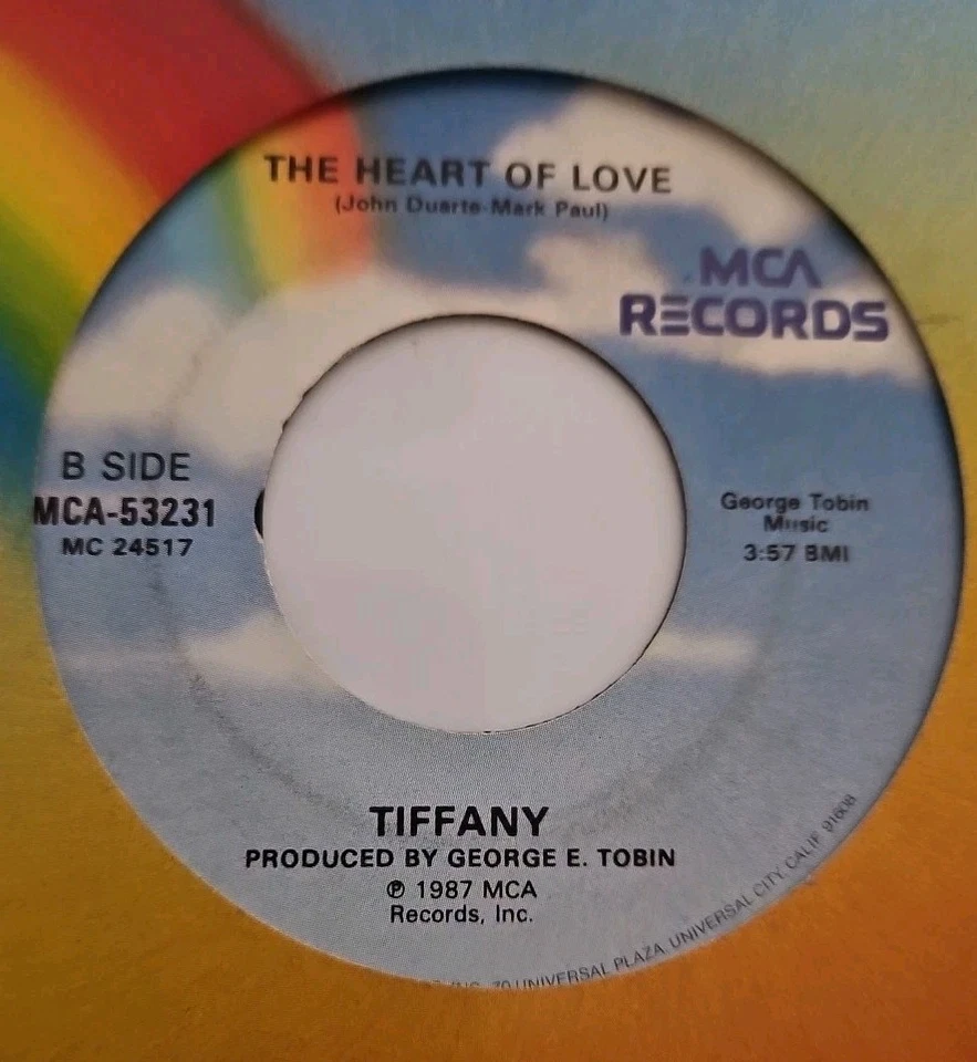  Tiffany "Could've Been/The Heart Of Love" 7" 45RPM MCA 1987 Rainbow sleeve VG+ - Image 4 of 4