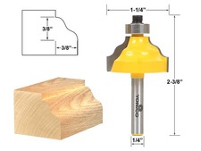 1/2" Wavy Edge Forming Router Bit - 1/4" Shank - Yonico 13125q