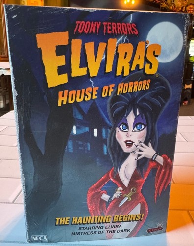 6" ELVIRA figure TOONY TERRORS crate STERN PINBALL version HOUSE OF HORRORS neca