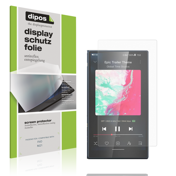 4X Schutzfolie Matt FüR Fiio M21 Displayschutzfolie Folie Display Schutz Dipos-image