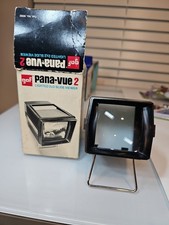 Vintage GAF Pana-Vue Lighted 2x2 Slide Viewer with Original Box Battery   1A