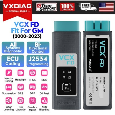 VXDIAG VCX CANFD fit for GM All System Diagnostic Scanner J2534 Programming Tool