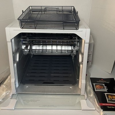 New Open Box Ronco Showtime Model 4000 Rotisserie Oven White W/ Accessories