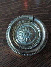 Vintage Brass  Style Drop Ring Drawer Pull
