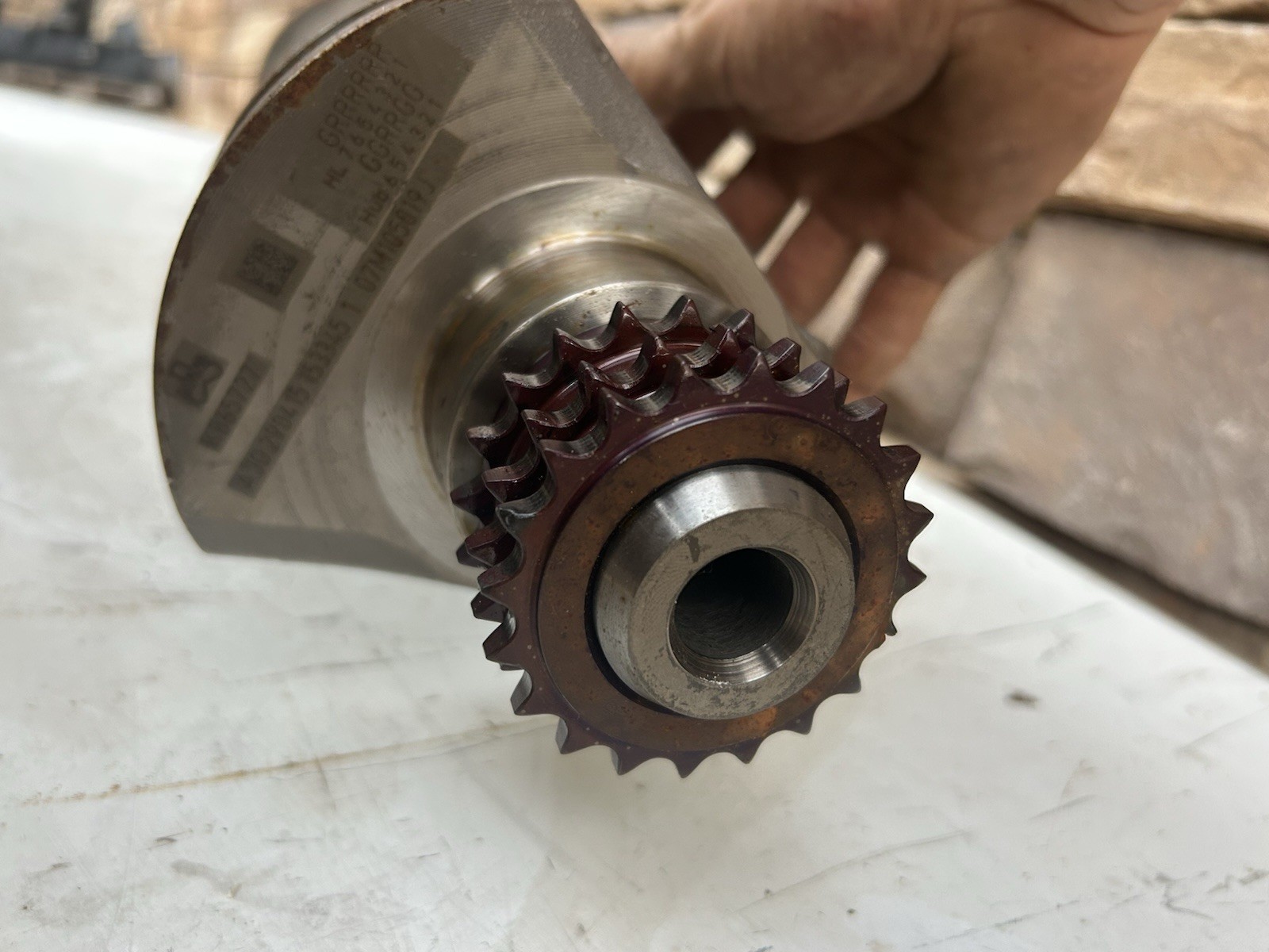 LAMBORGHINI AVENTADOR CRANKSHAFT OEM 07M105019J 
