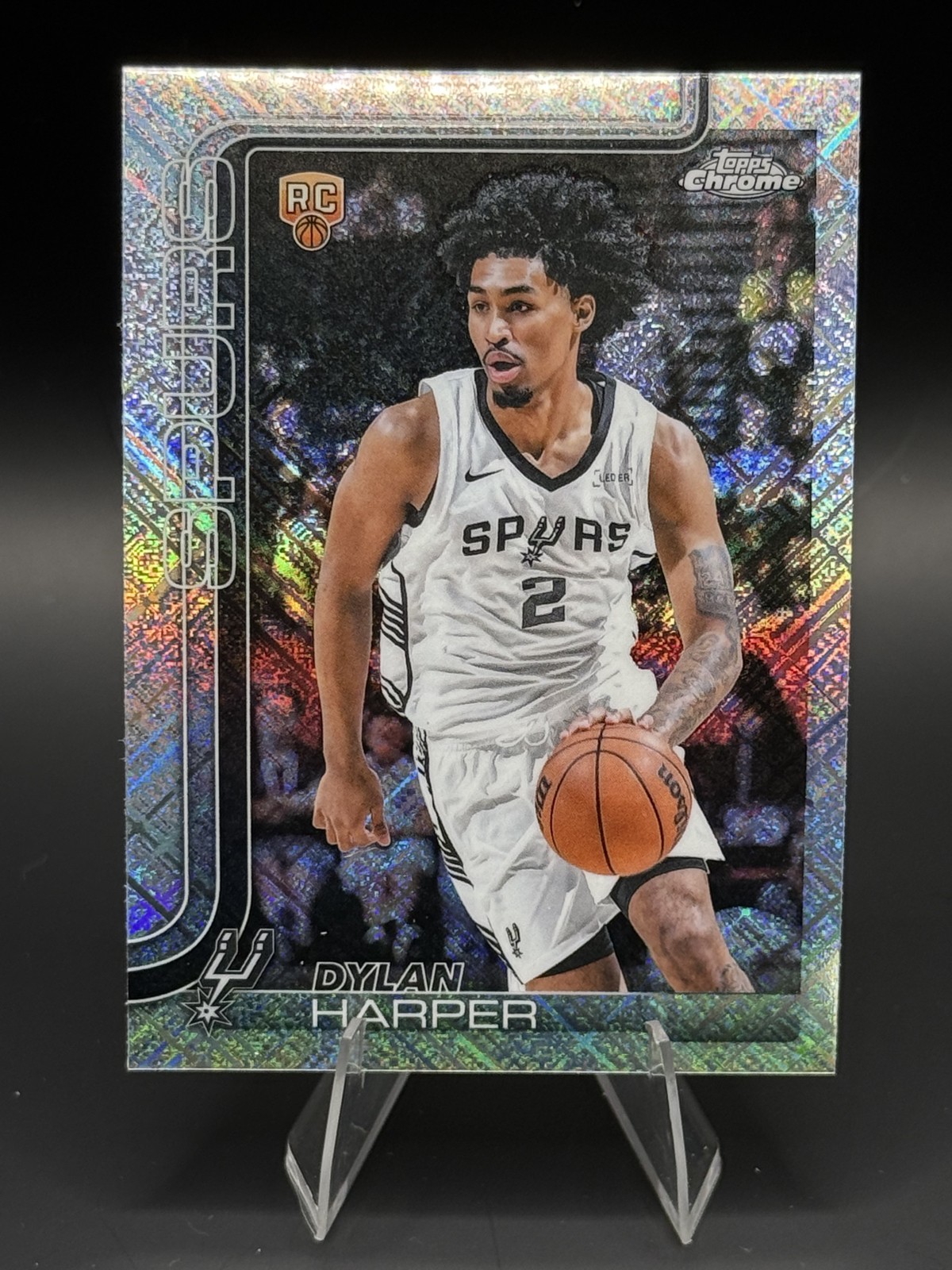 2025-26 Topps Chrome - Dylan Harper #252 Skylight Refractor (RC)