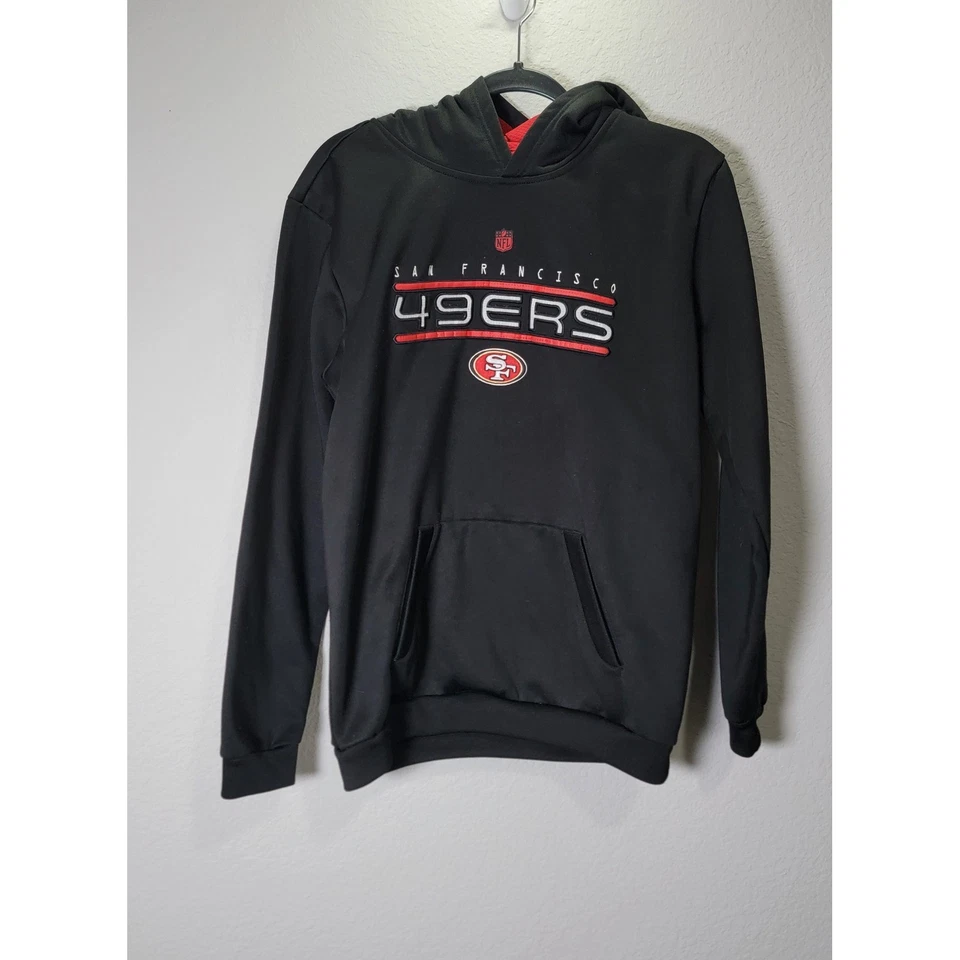 Молодежный пуловер с капюшоном NFL San Francisco 49ers черный XL(18) - Изображение 4 из 4