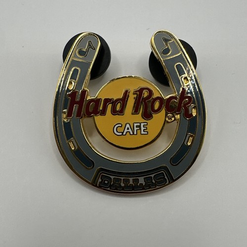 Hard Rock Cafe pin Dallas Logo in Horseshoe 2005