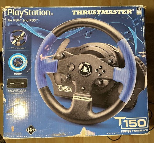 Sony PlayStation Thrustmaster T150 Racing Steering Wheel & Pedals Tested Working