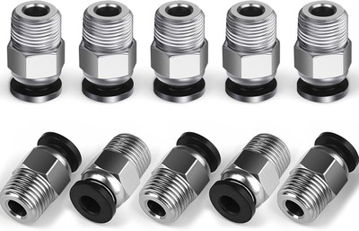 10PCS Premium PC4-M10 Pneumatic Quick Connector Fittings, Bowden Tube... 