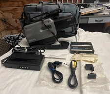 JCPenney Model 686-6015 VHC Movie Camcorder Bundle: Bag, 3 Batteries, Charger