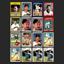 Scott Garrelts Lot 16 Baseball Cards Giants Topps Fleer Donruss MLB