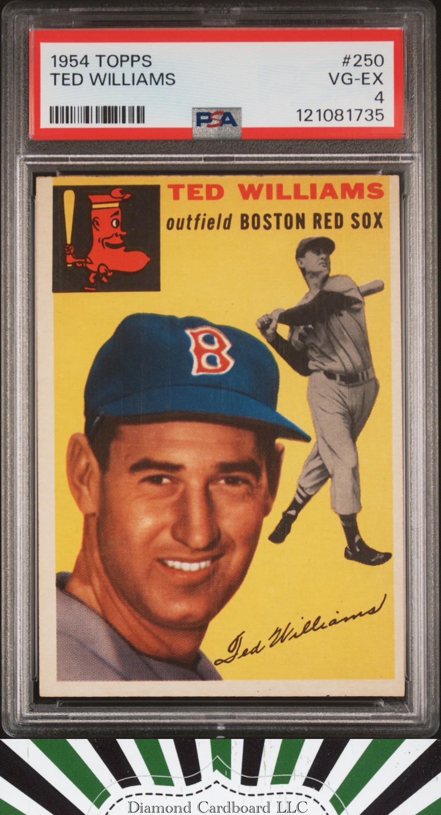 1954 Topps #250 Ted Williams PSA 4 [EXTREMELY SHARP]