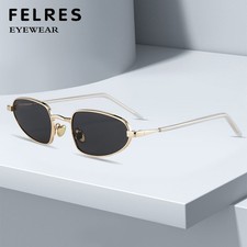 Metal Small Frame Oval Personality Sunglasses Outdoor Cycling Shade Glasses Hot