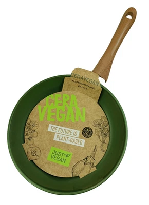 JUST VEGAN. Ceravegan Aluminium-Pfanne. 24cm. Für alle Herdarten geeignet. Neu.