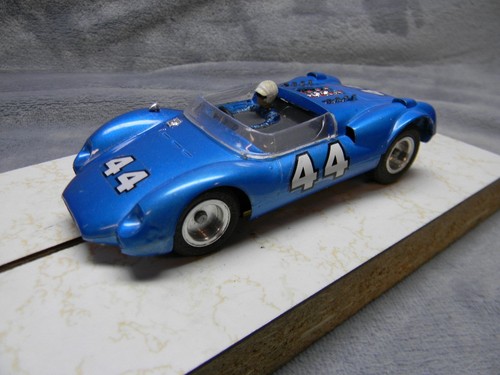 1/32 SCALE VINTAGE ORIGINAL 1965 MONOGRAM BLUE COOPER-FORD SLOTCAR PROJECT #1