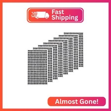 Uxney 3584 Pcs Gem Stickers, 8 Sheets Self Adhesive Rhinestone Stickers Bulk Pee