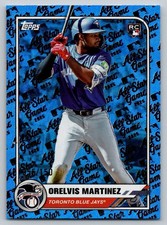 2025 Topps All-Star Game - Orelvis Martinez #34 Blue Foil /150 RC Blue Jays
