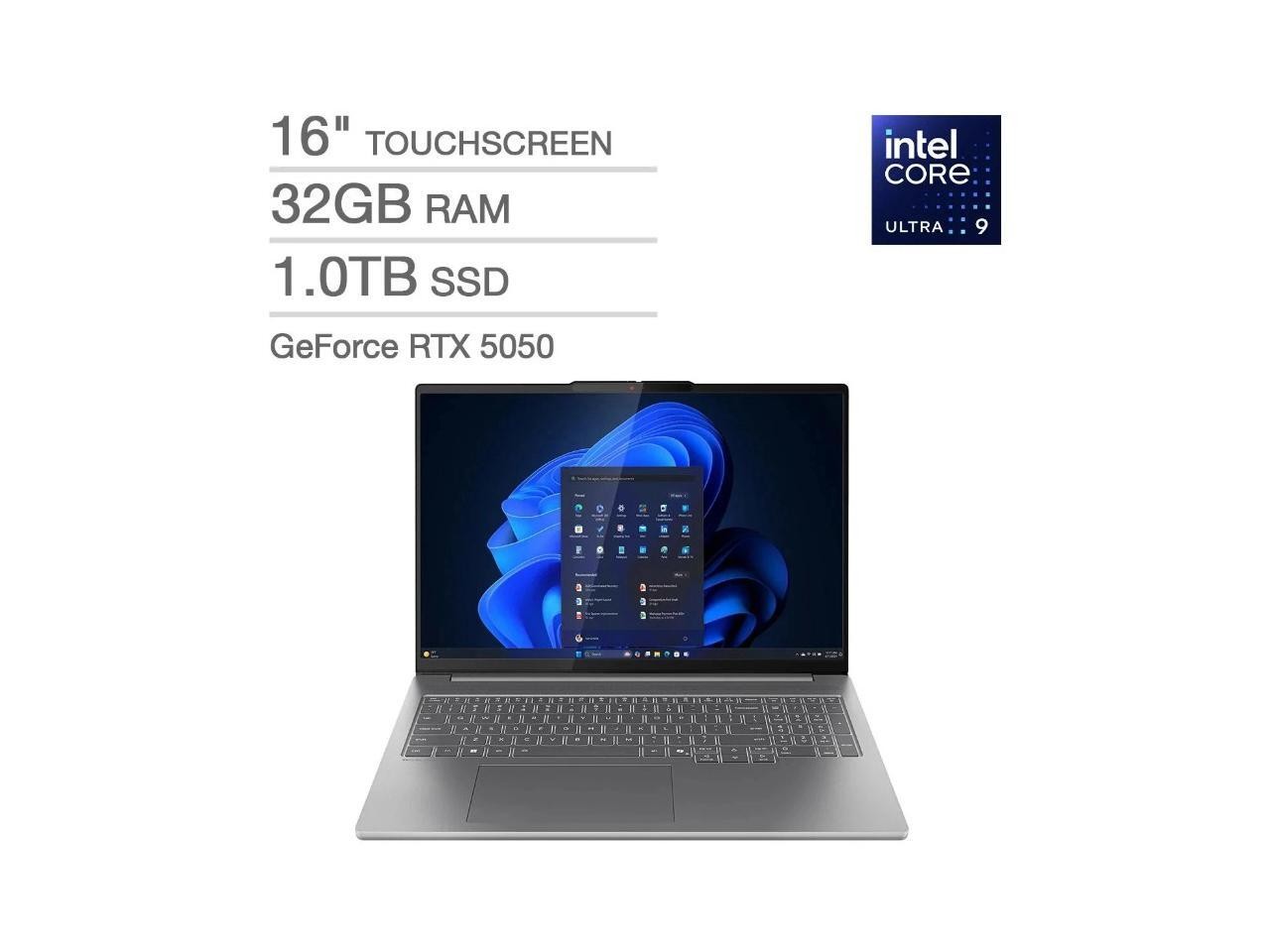 Lenovo IdeaPad Pro 5i Laptop Intel Core Ultra 9 285H NVIDIA GeForce RTX 5050