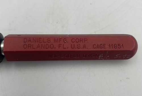 Daniels DRK20 MS24256R20 Contact Pin Extractor Tool Size 20 NOS w/ Cap - Picture 2 of 7