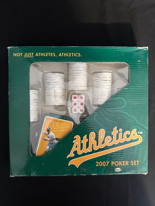 2007 Oakland A's Athletics Poker Set SGA World Series Supercuts - NOS