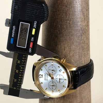Brooks Brothers Women 346 Chronograph Leather Quartz Analog 37mm