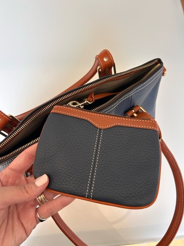 Dooney And Bourke Large Domed Satchel BNWT vintage deadstock Navy Blue - 第 4/7 張圖片