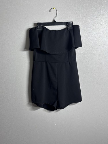 Charlotte Russe Women Strapless Black Romper size S - Picture 1 of 7